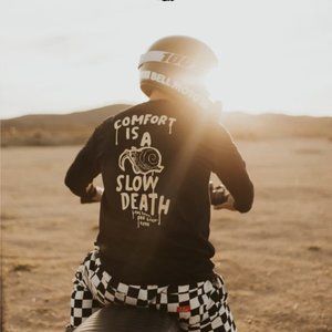 "Slow Death" long body style tee - size L (NEVER WORN)